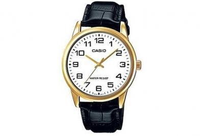 Casio MTP-V001GL-7-Bracelet-Montre pour Homme Noir/Blanc