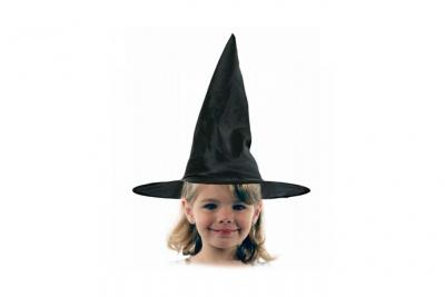 Chapeau sorci&egrave;re noir enfant halloween