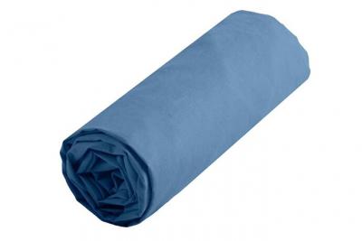 Lovely Casa DH34820012 Alicia Drap Housse Coton Bleu 200 x 160 cm