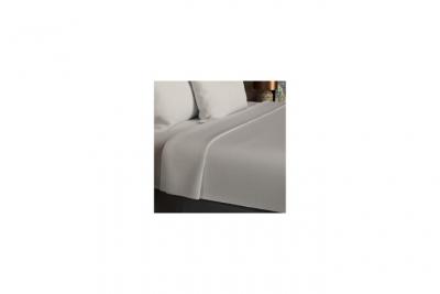 Drap plat en coton 57 fils 180x290 cm UNI lin, par Soleil d'ocre
