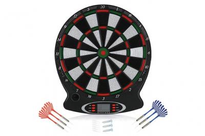 Jeu de fl&eacute;chettes &eacute;lectronique - Cible &eacute;lectronique avec 6 fl&eacute;chettes