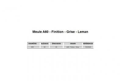 Leman - Meule touret vitrifi&eacute;e corindon 200x25x32 Gr 60 - 22506