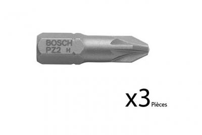 Bosch 3 embouts cruciforme pz 4 - forme c 6.3