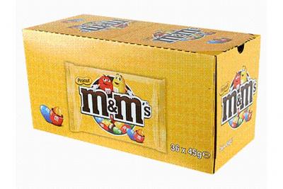 M&M'S Peanut Pack sachets de bonbons au chocolat au lait - 36x 45 g
