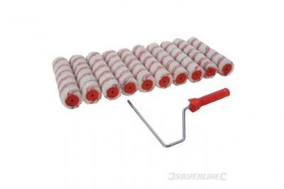 Kit peinture : monture pour rouleau avec 10 manchons, 254 mm, 254 Mm