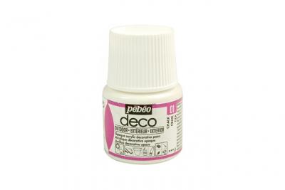 Peinture acrylique d'ext&eacute;rieur multi-surfaces - blanc - 45 ml #0