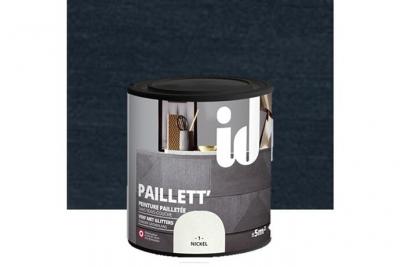 Peinture meubles et boiseries paillett 500ML carbone Id Paris carbone