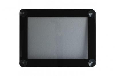 Porte-affiches professionnel noir pour vitres Securit - Format A4 -