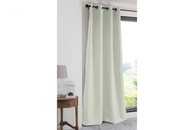 Rideau Occultant Uni 210gr/m2 - Ecru - 135 x 250 cm