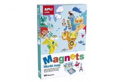 Apli Kids&nbsp;16494&nbsp; Jeu magn&eacute;tique Planisph&egrave;re