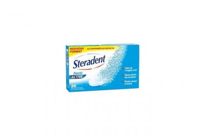 Steradent nettoyant puret&eacute; active etui de 36 comprim&eacute;s