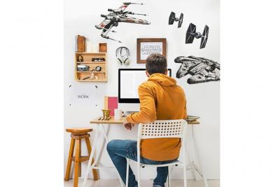 Stickers g&eacute;ant flotte spatiale star wars
