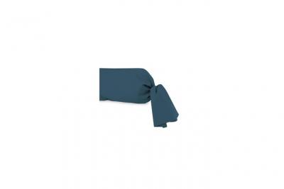Taie de traversin en coton 57 fils 45x185 cm UNI bleu canard, par