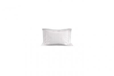 Taie d'oreiller en coton 57 fils 50x70 cm UNI blanc, par