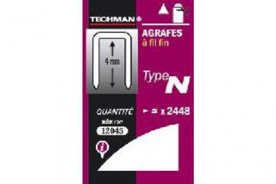 Techman - Agrafes 12 mm - type N