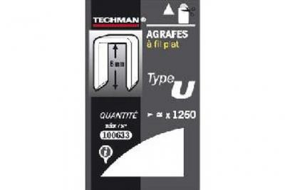 Techman - Agrafes 14 mm - type U
