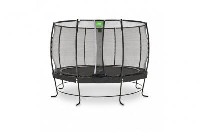 EXIT Trampoline &agrave; pieds rond Lotus Premium &oslash;366 cm noir