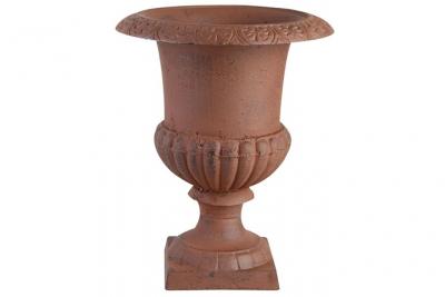 Esschert Design XH63-AR - Vase M&eacute;dicis en fonte,marron,17,3 x 17,3 x 23,1cm