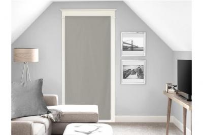 Voilage pour porte fen&ecirc;tre 70x200 cm NOEMIE taupe, par Soleil d'Ocre