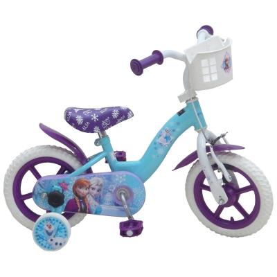 mercier v&eacute;lo enfant 12' reine des neiges monovitesse cadre acier panier avant, porte poup&eacute;e arriere 