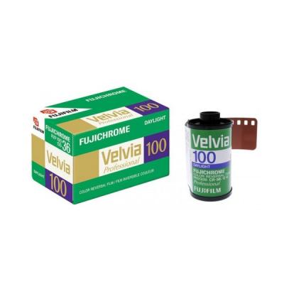 Fujifilm Velvia 100 135/36 Reel Blanc,Noir