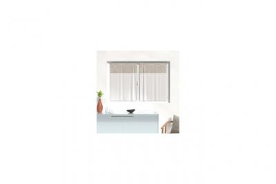 Brise bise en coton ROMANCE, par Soleil d'ocre - 60 x 90 cm - Taupe