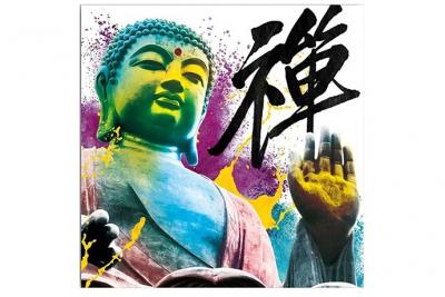 Zen Et Ethnique - Cadre Bouddha en toile