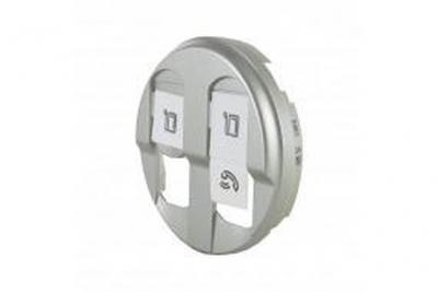 C&eacute;liane enjoliveur prise RJ45 double titane - 068552 - Legrand