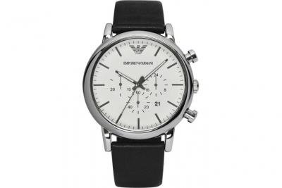 Montre Homme Emporio Armani Classic AR1807 Chronom&egrave;tre Cuir Noir