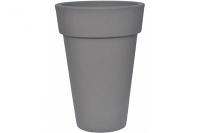 Pot colonne &agrave; fleurs """"Omega"""" - Anthracite - &Oslash; 45 cm