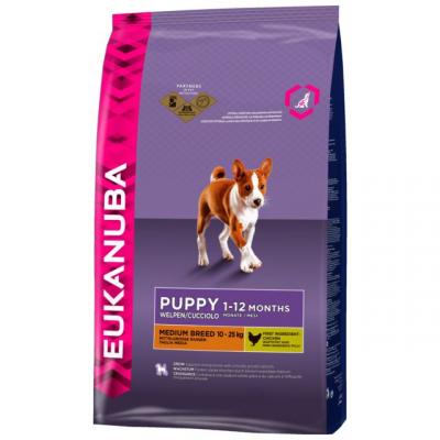 Eukanuba Puppy Medium Breed poulet pour chiot - lot % : 2 x 3 kg