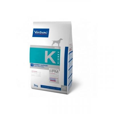 Croquettes Virbac pour chien Veterinary hpm Kidney Support Sac 3 kg