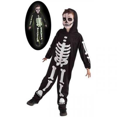 Costume Squellette - Enfant - Taille 5/7 ans (108 &agrave; 120cm) 
