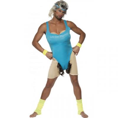 Smiffys Costume de prof de gym, combinaison et bandeau