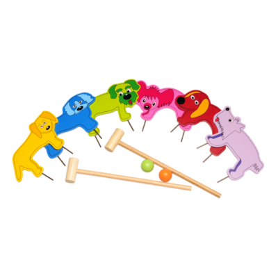 Jeu de croquet en bois Buitenspeel