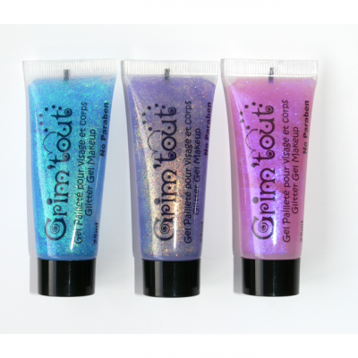 Grimtout - Tubes De Gel Paillet&eacute; Pour Visage & Corps - Lot De 3