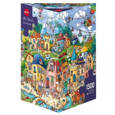 Puzzle 1500 Pi&egrave;ces : Rita Berman: Happytown, Heye