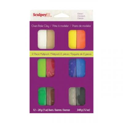 Sculpey Iii Classic - Multi Pack 12 Coloris