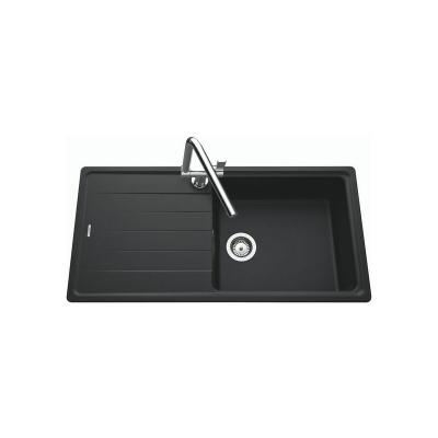 Vier granit noir Schock element 1 grand bac 1 &eacute;gouttoir - noir