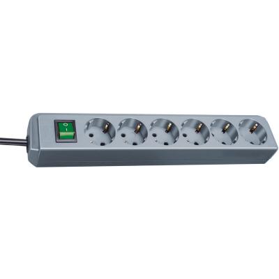 Brennenstuhl Eco-line Power Strip 6 Outlets With Switch Argent&eacute;