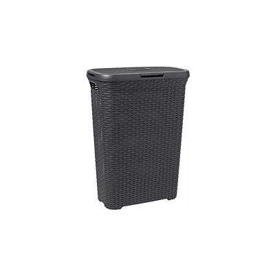 Curver 2045061 style panier &agrave; linge plastique anthracite 40 l