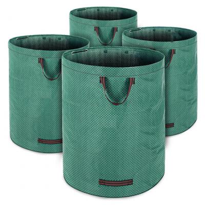 DEUBA   Lot de 4 sacs de jardin - 280 litres, charge max. 50kg   Poign&eacute;es ergonomiques
