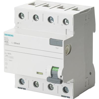 Siemens - 5SV3344-6 Dig.Industr. Disjoncteur diff&eacute;rentiel a 4 p&ocirc;les 40 a 0.03 a 400 v