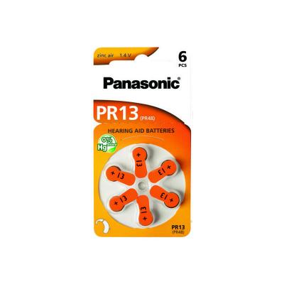 PANASONIC - Pile auditive zinc air PR13(48)x6 