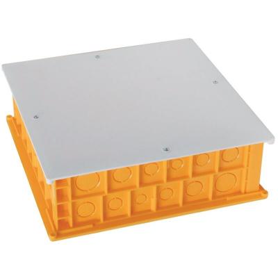 Debflex - Bo&icirc;te de d&eacute;rivation jaune pour comble, 300x300x95 mm