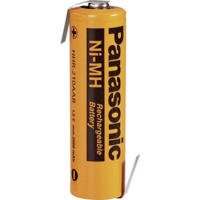 Panasonic AA 2080 LF-Z Pile rechargeable sp&eacute;ciale LR6 (AA) cosses &agrave; souder en Z NiMH 1.2 V 2000 mAh