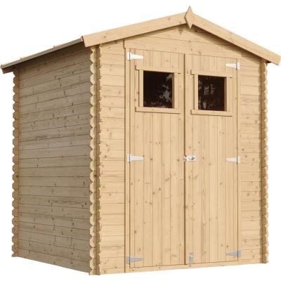 Abri de jardin en bois avec sol trait&eacute; l186xl196xh218 cm - 2,82 m2