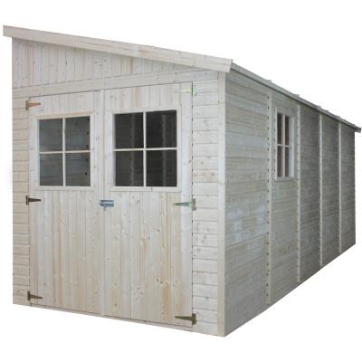 Abri de jardin en bois 10 m&sup2; -h244 x 514 x 218 cm - Timbela M341A M341A