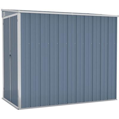 Vidaxl - Abri de jardin mural Gris 118x194x178 cm Acier galvanis&eacute;