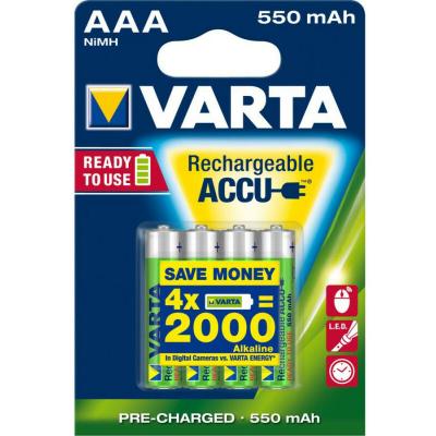 Varta Ready2Use HR03 Accu LR03 (AAA) NiMH 550 mAh 1.2 V 4 pc(s)
